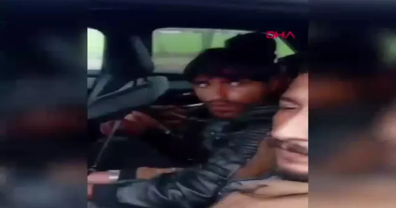 Sakarya da otoyolda durdurulan otomobilden kaçak göçmenler çıktı