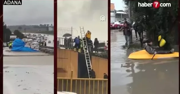 Sağanak yağış sonrası sokaklar göle döndü, evleri su bastı! Birçok ilden sel manzarası!