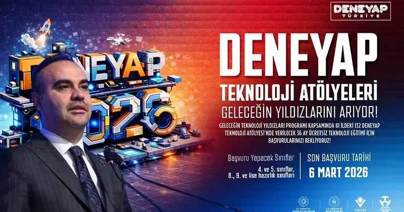 Bakan Kacır: DENEYAP Atölyeleri öğrenci seçme sınavı başvuruları başladı