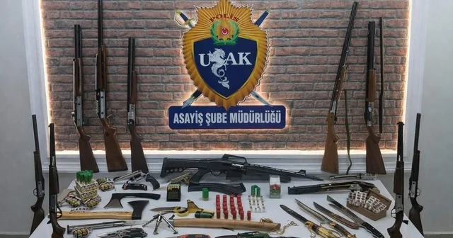 Uşak ta galericiler sitesinde asayiş denetimi Uşak Haberleri