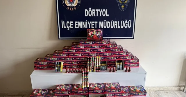 Dörtyol da; maytap, havai fişek, meşale satışı yapanlar denetlendi Hatay Haberleri