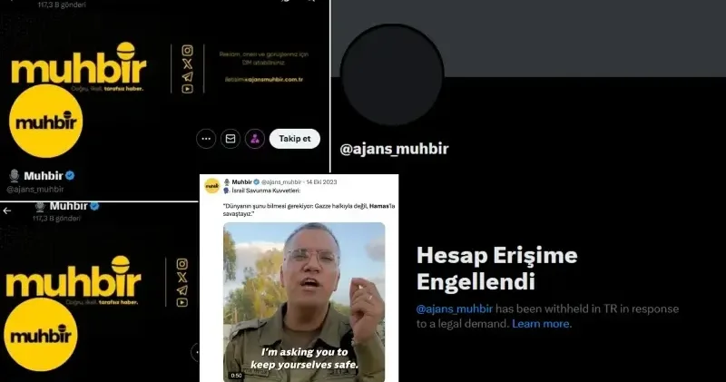 Türkiye’yi hedef alıp İsrail yanlısı çalışmalar yürütüyorlardı: Ajans Muhbir adlı hesaba erişime engeli Politika Haberleri