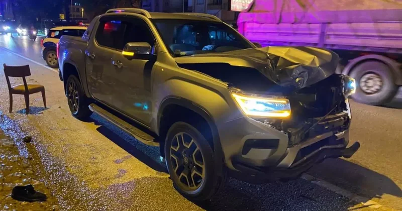 Emekli polis memuru kazada hayatını kaybetti: O anlar kamerada