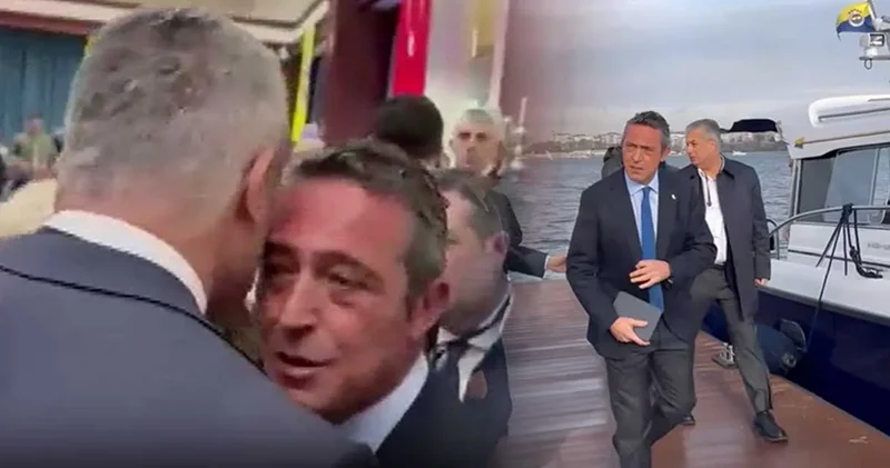 Tekneden Ali Koç çıktı: Salonda Sadettin Saran karşıladı