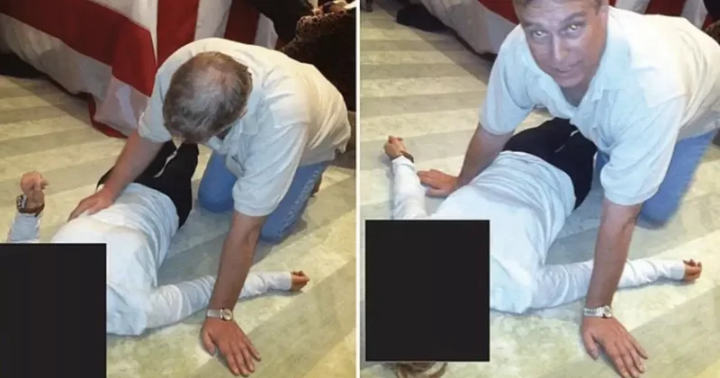 Yeni Epstein belgelerinde şok Prens Andrew detayı! Yerdeki kadının üzerine eğilmiş