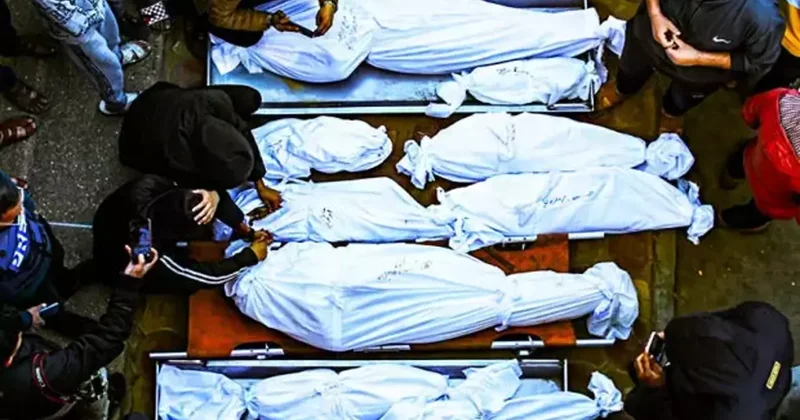 İsrail den katliam! 7 si aynı aileden 11 şehit