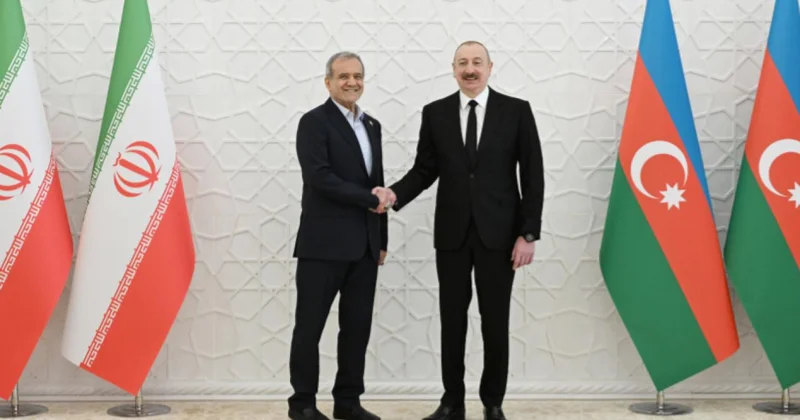 Aliyev ile Pezeşkiyan bölgesel gerilimi görüştü