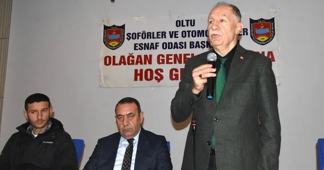 Oltu Şoförler ve Otomobilciler Odası nda seçim heyecanı Erzurum Haberleri
