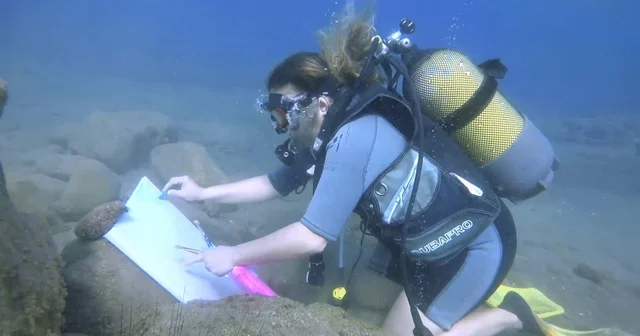 Emekli hemşire, 8 yıldır su altında resim yapıyor Eskişehir Haberleri