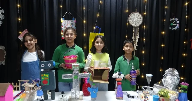 Kilis te Atıktan Sanata sergisi: Öğrenciler atıkları sanata dönüştürdü Kilis Haberleri