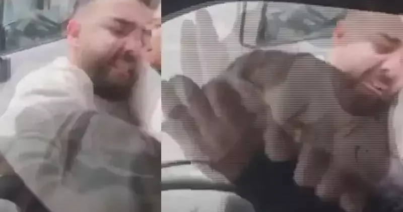 Zeytinburnu nda iki kamyonet şoförünün trafikteki kavgası kamerada