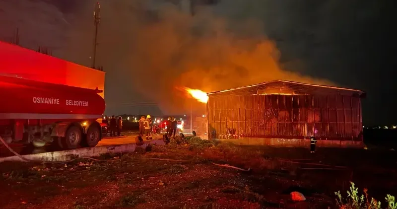 Osmaniye de kağıt fabrikası yangını: Saatlerce süren çalışmayla kontrol altına alındı Osmaniye Haberleri