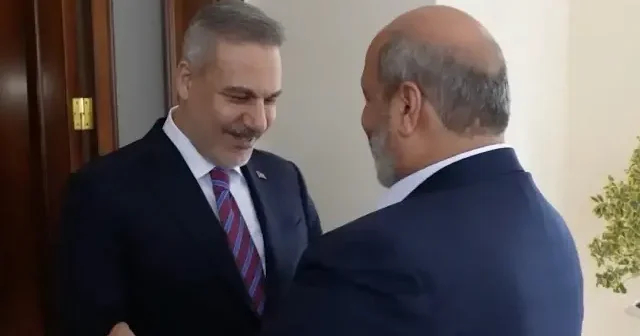 Bakan Fidan Hamas heyeti ile görüştü VİDEO İZLE