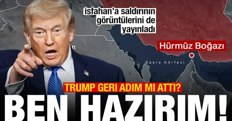 Trump savaşta geri adım mı attı: Ben hazırım! İsfahan a saldırının görüntülerini yayınladı