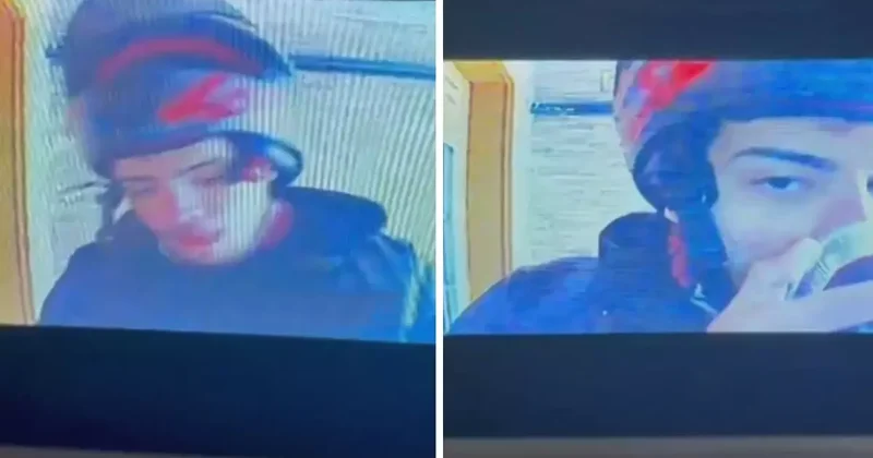 Müşteriye teslim edeceği tatlıyı kapı önünde açarak yaladı