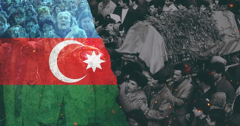 Ermeni çetelerin 1918 de katlettiği Azerbaycanlılar anılıyor