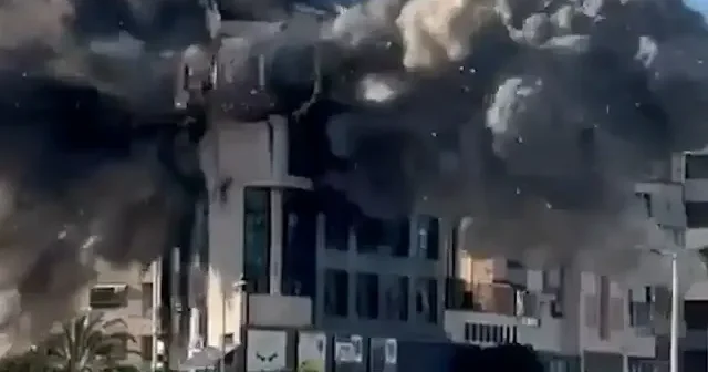 İsrail ordusu Beyrut un güneyindeki Dahiye bölgesine hava saldırısı düzenledi VİDEO İZLE