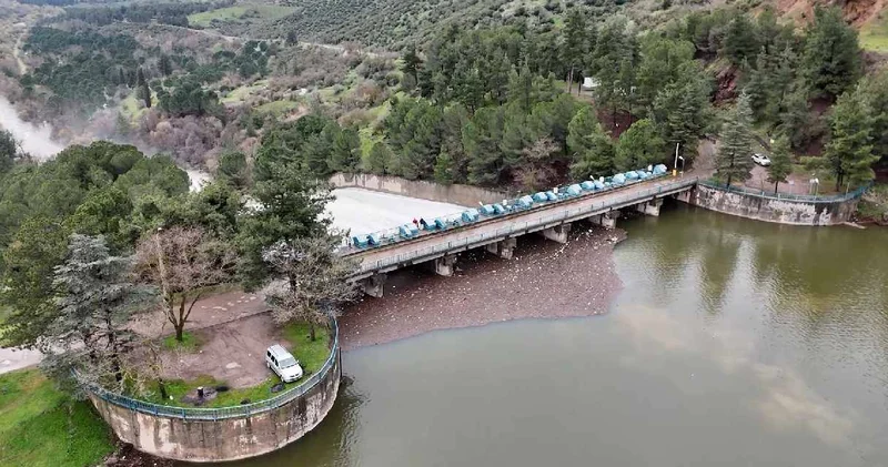 Yağışlar Çaygören Barajı’nı coşturdu