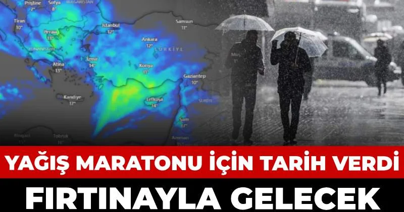 Şakır şakır yağacak fırtınayla gelecek! Meteoroloji yağış maratonu için tarih verdi
