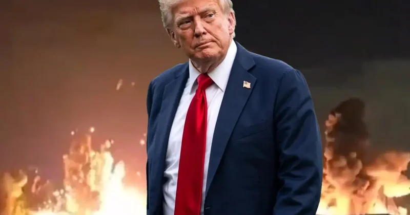 Trump görüntüleri paylaştı! İran ın İsfahan kentinde art arda büyük patlamalar