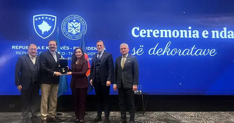 Hisarcıklıoğlu’na ‘Kosova Cumhurbaşkanlığı Liyakat Madalyası’