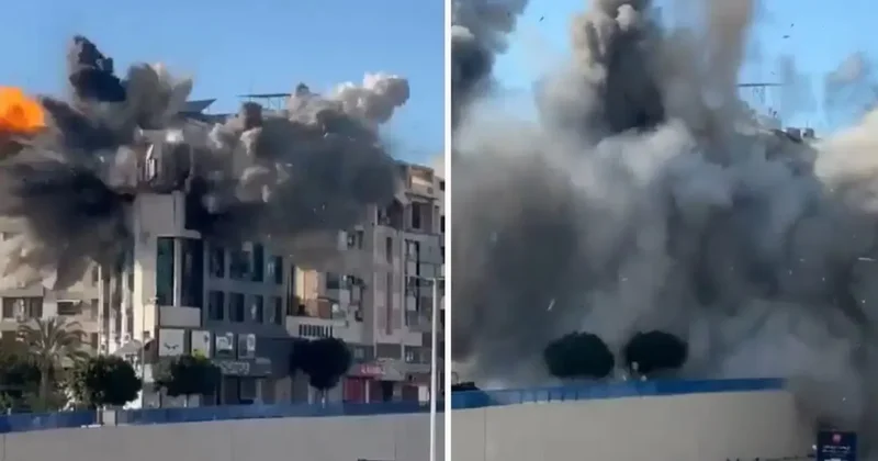 İsrail den Beyrut a hava saldırısı! Havalimanını da vurdular