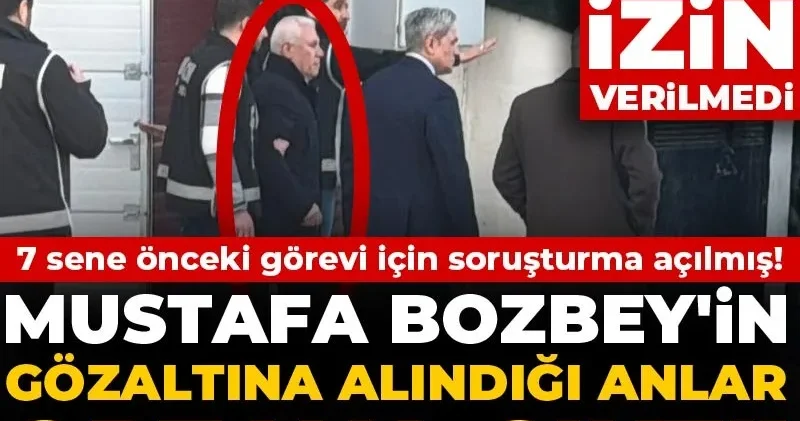 Son Dakika Mustafa Bozbey in gözaltına alındığı anlar ortaya çıktı! Açıklama yapmasına izin verilmedi