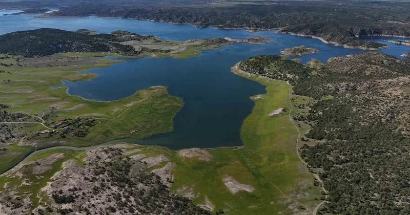 Eskişehir’de yağışlar Porsuk Barajı’na can suyu oldu