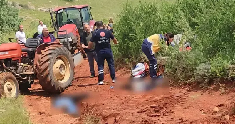 Traktör kazasında baba ile oğul öldü