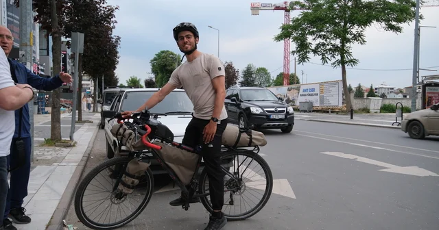 Milano dan Tokyo ya uzanan bisiklet yolculuğuna Düzce molası Düzce Haberleri