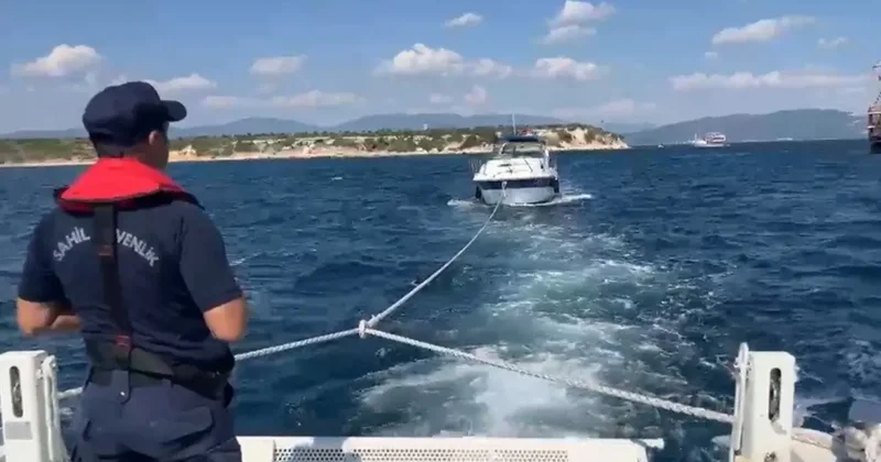 Sürüklenen teknedeki 4 kişi kurtarıldı