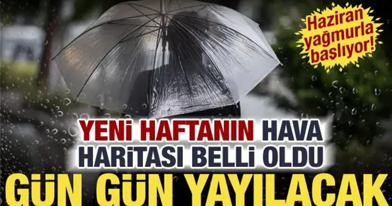 Yeni haftanın haritası belli oldu! Meteoroloji den sağanak alarmı: Gün gün yayılacak