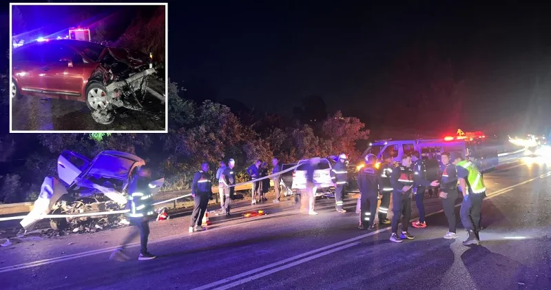 Burdur da 4 aracın karıştığı kazada 4 kişi hayatını kaybetti Burdur Haberleri
