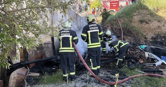 Çorum da apartmanın tandırlığında çıkan yangın korkuttu Çorum Haberleri