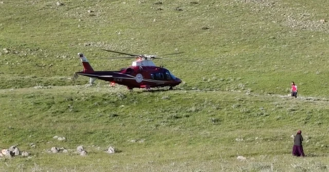 Kaza geçiren motosiklet sürücüsüne hava ambulansı Konya Haberleri