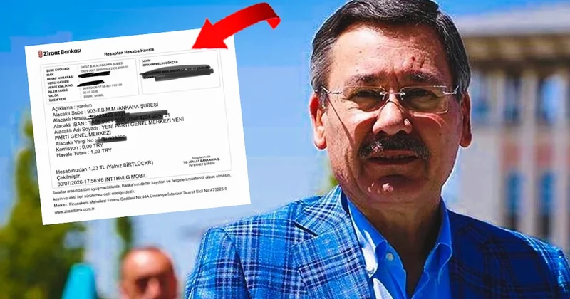 YENİ Parti den Melih Gökçek e olay bağış cevabı: Dekontu paylaştılar Sözcü Gazetesi