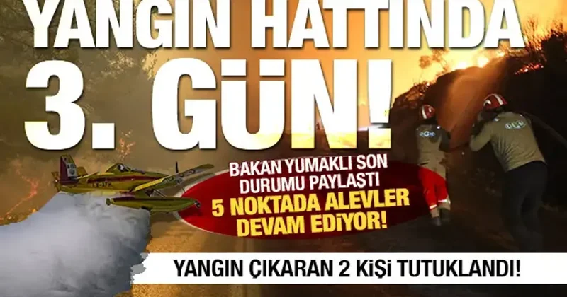 Orman yangınlarında 3. gün! Mahalleler tahliye edildi, yaralılar var!