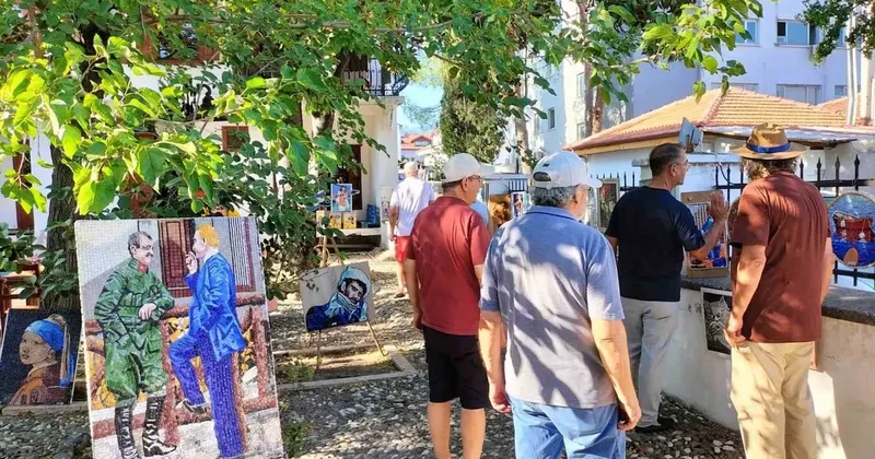 Köyceğiz’de mozaik sergisi açtı