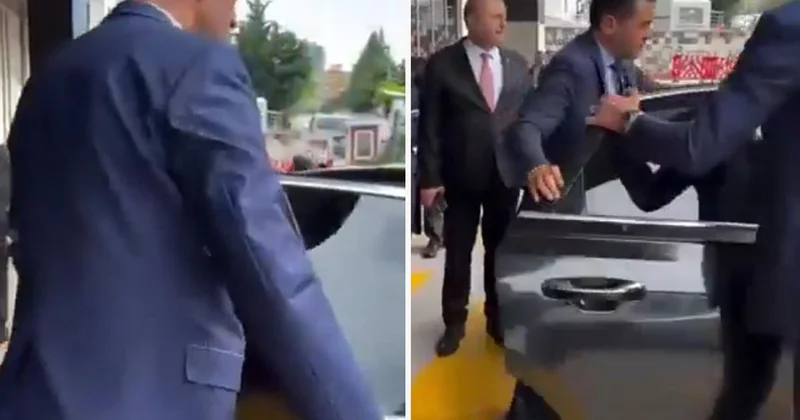 Binali Yıldırım ın kapısını açan görevlinin kapısını da başkası açtı