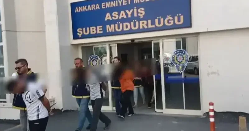 Ankara da ilişki vaadiyle gaspa 9 gözaltı