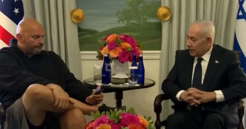 ABD li senatör Fetterman’dan Netanyahu ya şortlu ve telefonlu patron mesajı