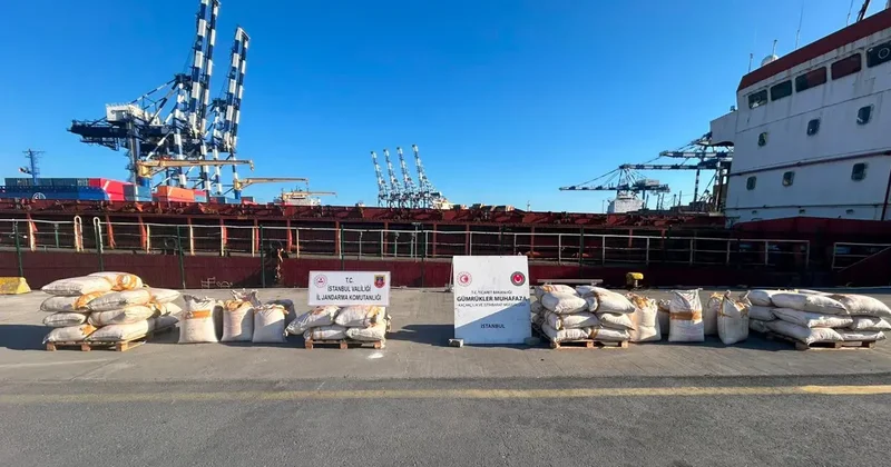 Ambarlı Limanı nda milyarlık operasyon! Çin bayraklı gemiden tonlarca uyuşturucu çıktı