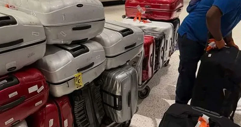 Milli yıldızmız ABD ye 16 valizle döndü! Görenler şaşkınlığını gizleyemedi