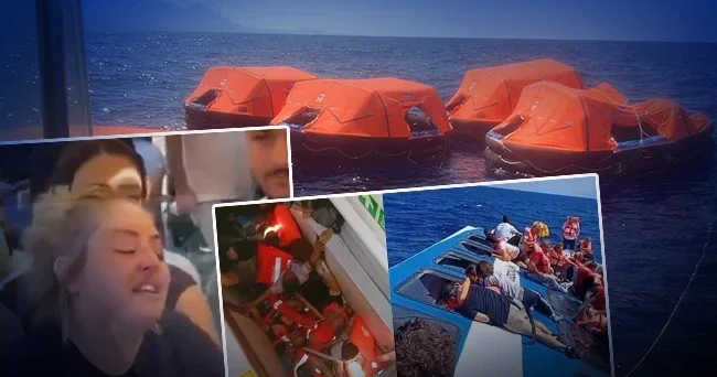 Girne açıklarında tekne faciası! Geminin yan döndüğü anlara dair yeni görüntüler ortaya çıktı Annenin feryadı yürekleri dağladı: Yüzü gözümün önünden...