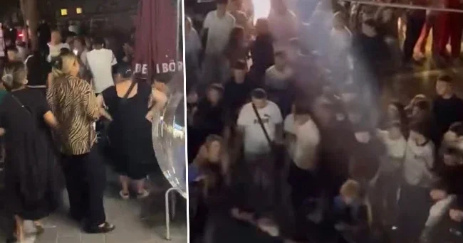 Beyoğlu’nda rapçi Poizi’nin konserinde tekmeli yumruklu kavga: Polis müdahale etti