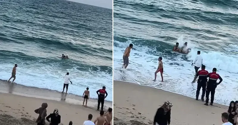 Arnavutköy de dalgalar denize sürüklediği kişi hastanede hayatını kaybetti