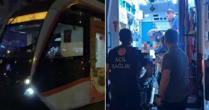 Kocasinan da Kavga: Yaralı Tramvaya Bindi