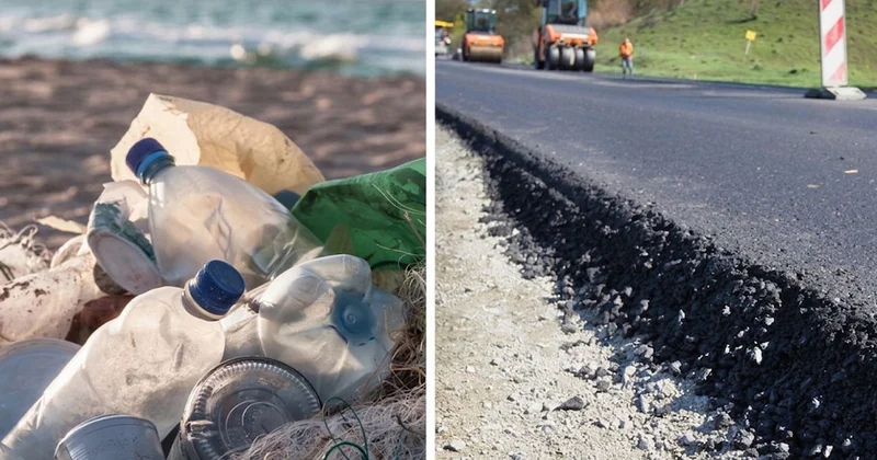 Yollara asfalt yerine plastik şişeleri sermeye başladılar Sözcü Gazetesi