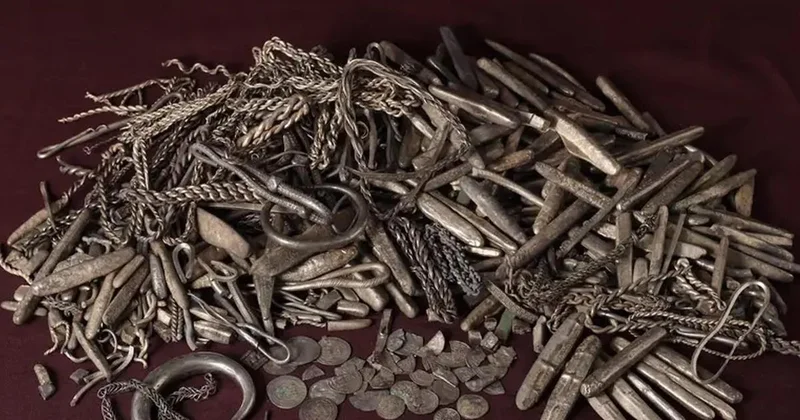 Danimarka da ev tadilatı sırasında Viking dönemine ait 700 den fazla parçadan oluşan gümüş define bulundu