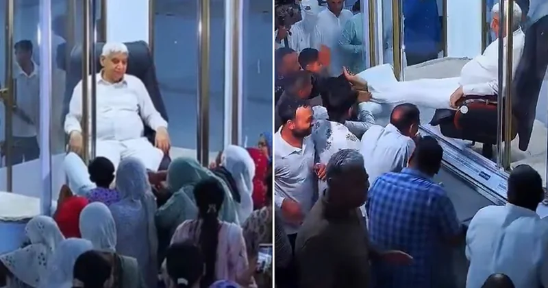 Tarikat liderinin ayağını öpmek için para verip sıraya girdiler Sözcü Gazetesi